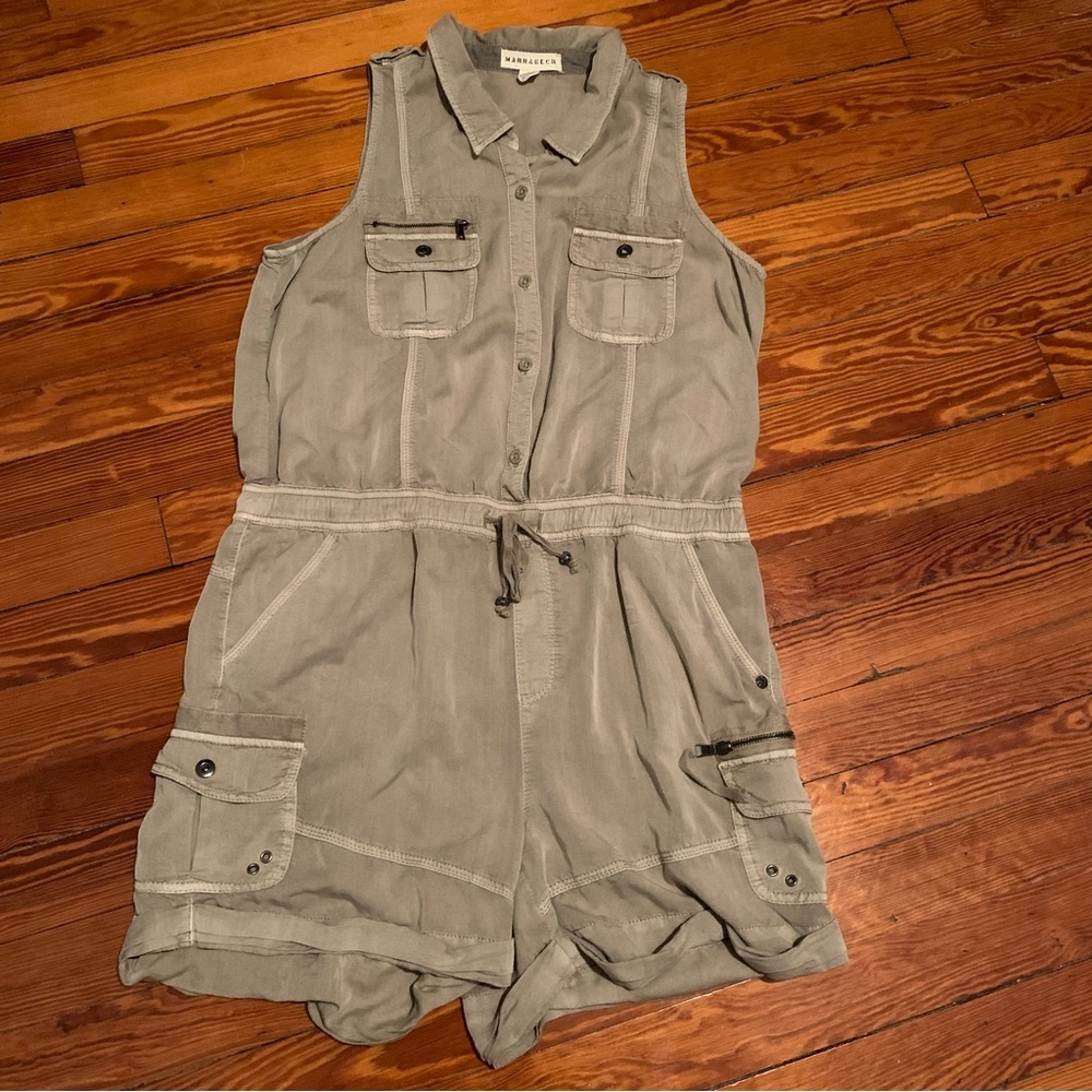 Marrakech khaki romper in Size Large
